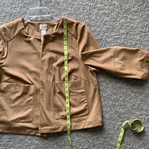 NWT Chico's Faux Suede Perforated Jacket - Size 1(Small) - Picture 9 of 9